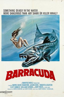 Barracuda movie poster (1978) wooden framed poster