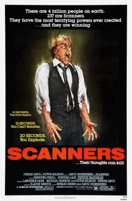 Scanners movie poster (1981) wood print