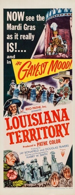 Louisiana Territory movie poster (1953) wood print