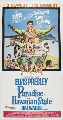 Paradise, Hawaiian Style movie poster (1966) metal framed poster