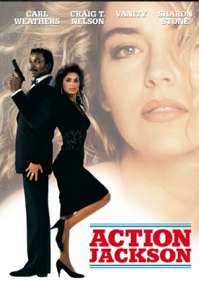 Action Jackson movie poster (1988) metal framed poster