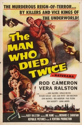 The Man Who Died Twice movie poster (1958) Stickers MOV_951216aa