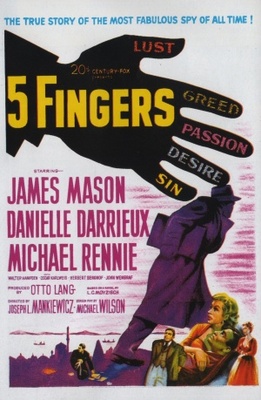 5 Fingers movie poster (1952) Mouse Pad MOV_95174f6a