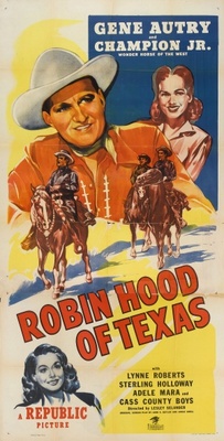 Robin Hood of Texas movie poster (1947) metal framed poster