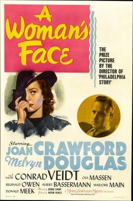 A Woman's Face movie poster (1941) wooden framed poster