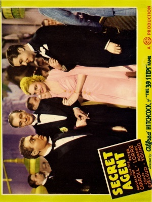Secret Agent movie poster (1936) canvas poster