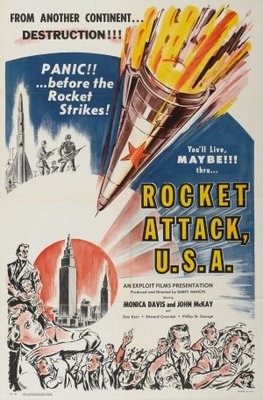 Rocket Attack U.S.A. movie poster (1961) metal framed poster