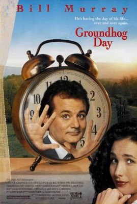 Groundhog Day movie poster (1993) poster with hanger