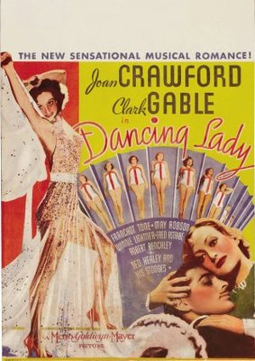Dancing Lady movie poster (1933) pillow