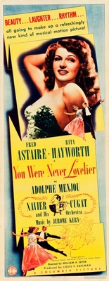 You Were Never Lovelier movie poster (1942) wooden framed poster