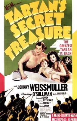 Tarzan's Secret Treasure movie poster (1941) poster with hanger