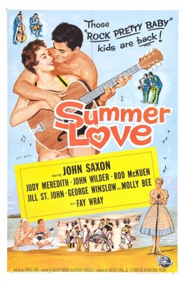 Summer Love movie poster (1958) wood print