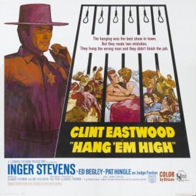 Hang Em High movie poster (1968) wood print