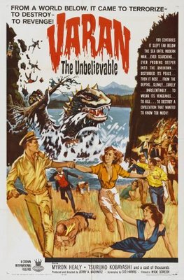 Varan the Unbelievable movie poster (1962) metal framed poster