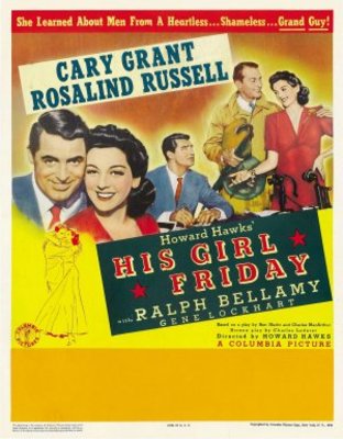 His Girl Friday movie poster (1940) Poster MOV_96ce5c8a