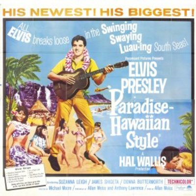 Paradise, Hawaiian Style movie poster (1966) poster with hanger