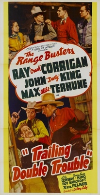 Trailing Double Trouble movie poster (1940) wooden framed poster