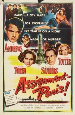 Assignment: Paris movie poster (1952) pillow