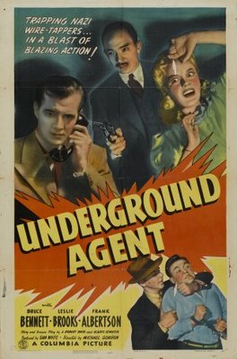 Underground Agent movie poster (1942) Stickers MOV_96e9c2e9