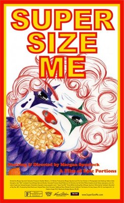 Super Size Me movie poster (2004) wooden framed poster