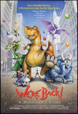 We're Back! A Dinosaur's Story movie poster (1993) wooden framed poster