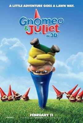 Gnomeo and Juliet movie poster (2011) wood print