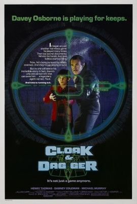 Cloak & Dagger movie poster (1984) poster with hanger
