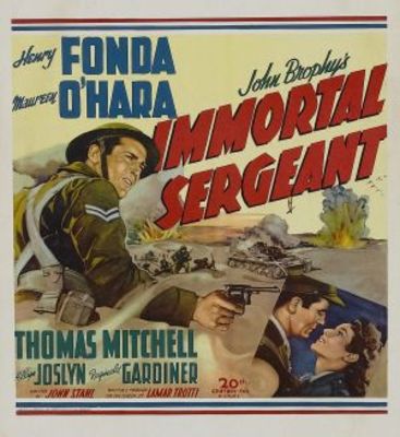 Immortal Sergeant movie poster (1943) canvas poster