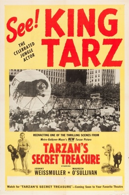 Tarzan's Secret Treasure movie poster (1941) wooden framed poster