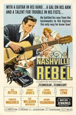 Nashville Rebel movie poster (1966) wooden framed poster