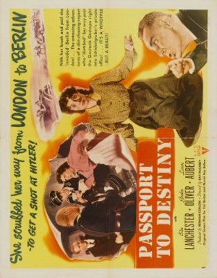 Passport to Destiny movie poster (1944) wooden framed poster