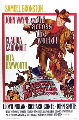 Circus World movie poster (1964) wooden framed poster