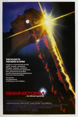 Brainstorm movie poster (1983) wooden framed poster