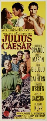 Julius Caesar movie poster (1953) pillow
