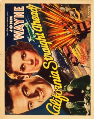 California Straight Ahead! movie poster (1937) canvas poster