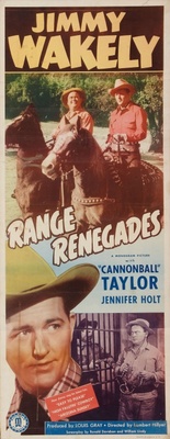 Range Renegades movie poster (1948) wood print