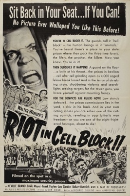 Riot in Cell Block 11 movie poster (1954) wooden framed poster