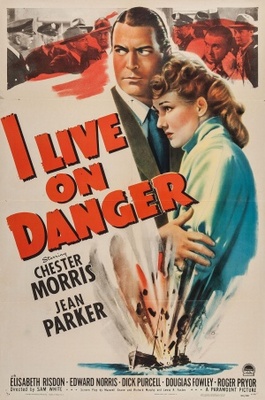 I Live on Danger movie poster (1942) metal framed poster