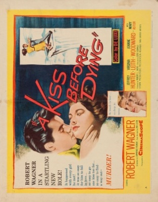A Kiss Before Dying movie poster (1956) wooden framed poster