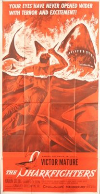 The Sharkfighters movie poster (1956) Stickers MOV_987df218