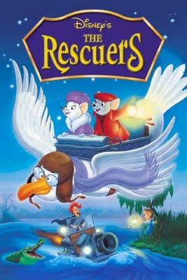 The Rescuers movie poster (1977) metal framed poster