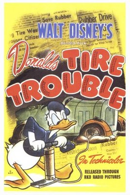 Donald's Tire Trouble movie poster (1943) Stickers MOV_988130ca
