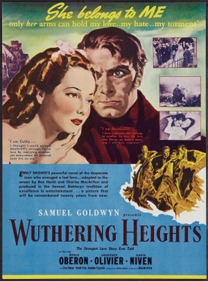 Wuthering Heights movie poster (1939) wood print