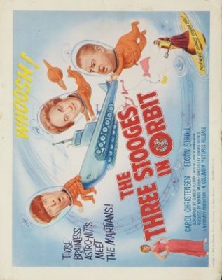 The Three Stooges in Orbit movie poster (1962) wooden framed poster