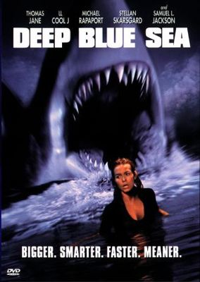 Deep Blue Sea movie poster (1999) poster with hanger