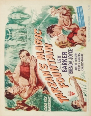 Tarzan's Magic Fountain movie poster (1949) pillow