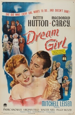 Dream Girl movie poster (1948) wood print