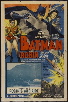 Batman and Robin movie poster (1949) metal framed poster