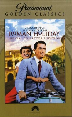 Roman Holiday movie poster (1953) wood print