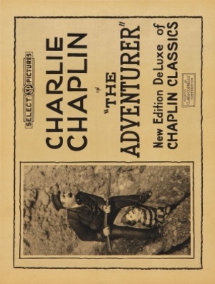 The Adventurer movie poster (1917) metal framed poster